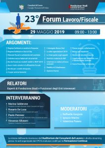 LOCANDINA Forum LavoroFiscale 29 05 2019